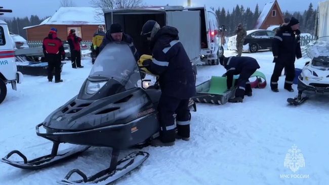 Поиски туристов в Пермском крае. Кадр видео