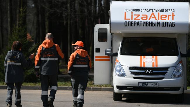 Волонтеры поисково-спасательного отряда ЛизаАлерт 