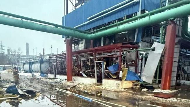 Пожар на производстве Синтез Ока в восточной промзоне Дзержинска