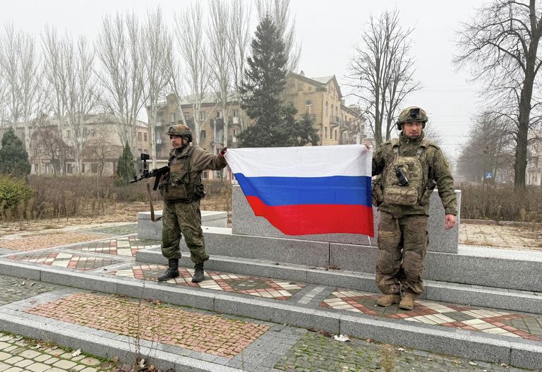 Освобожденный российскими военными Красноармейск в ДНР Освобожденный российскими военными Красноармейск в ДНР