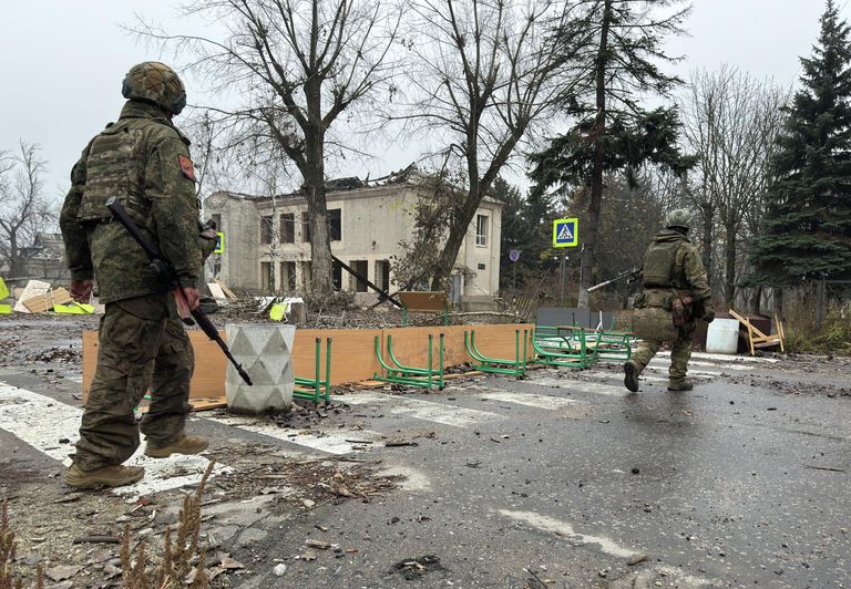 Освобожденный российскими военными Красноармейск в ДНР Освобожденный российскими военными Красноармейск в ДНР