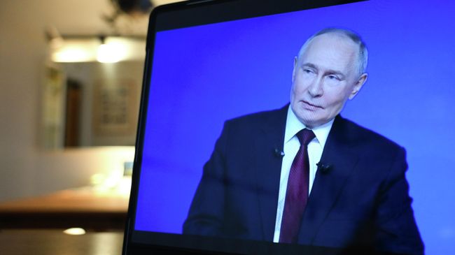 Трансляция специальной программы Итоги года с Владимиром Путиным