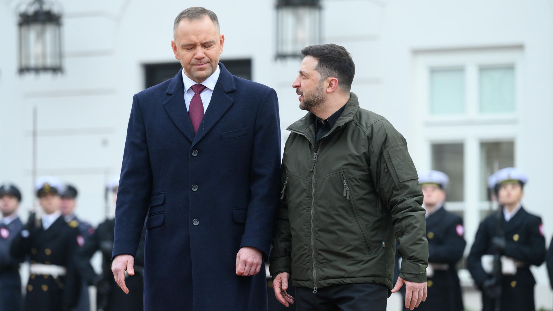Кароль Навроцкий и Владимир Зеленский во время встречи в Варшаве. 19 декабря 2025 Кароль Навроцкий и Владимир Зеленский во время встречи в Варшаве. 19 декабря 2025 - РИА Новости, 1920, 19.12.2025