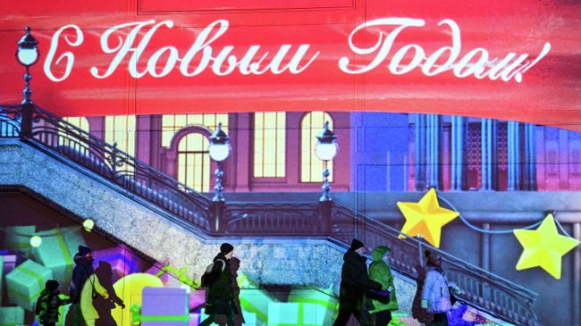 Предновогоднее украшение Москвы