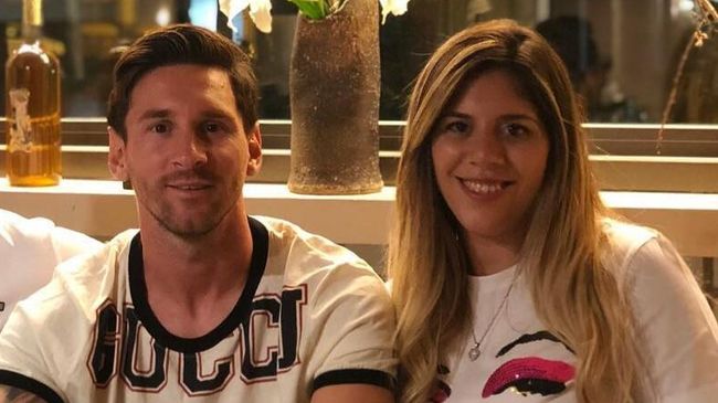 Лионель Месси и Мария Соль Месси