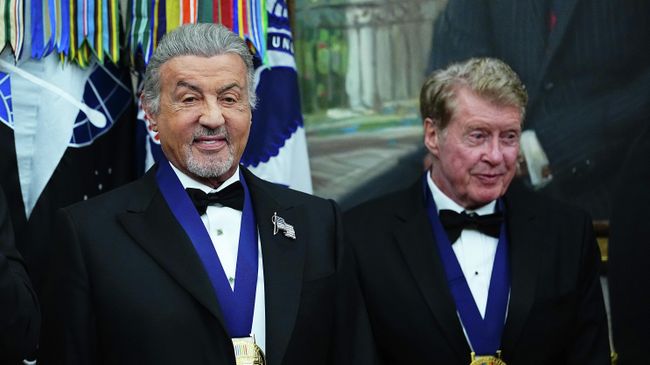 Американский актер Сильвестр Сталлоне на церемонии вручения премии Центра исполнительских искусств имени Джона Кеннеди