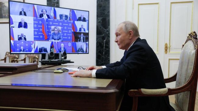 Путин на совещании с постоянными членами Совбеза