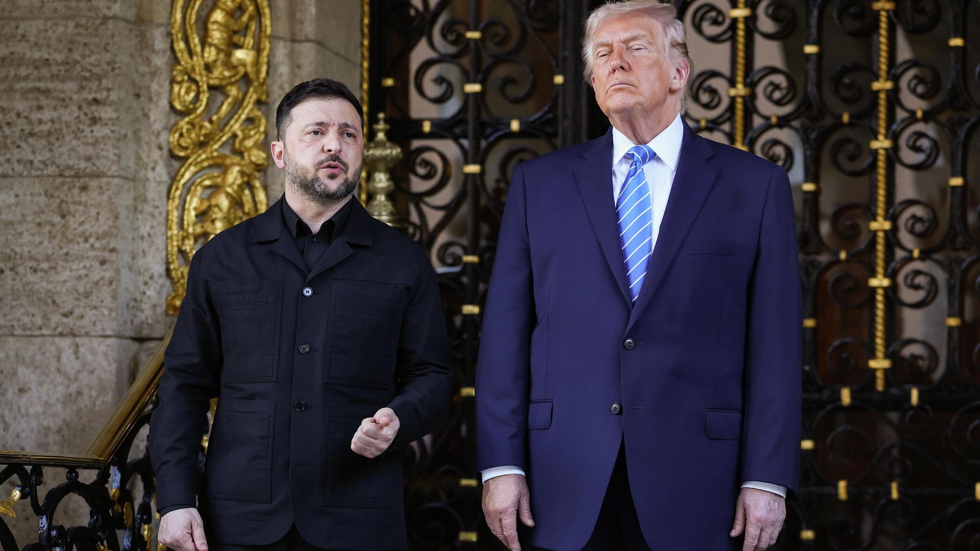 Дональд Трамп и Владимир Зеленский во время встречи в Мар-а-Лаго во Флориде. 28 декабря 2025 - РИА Новости, 1920, 29.12.2025