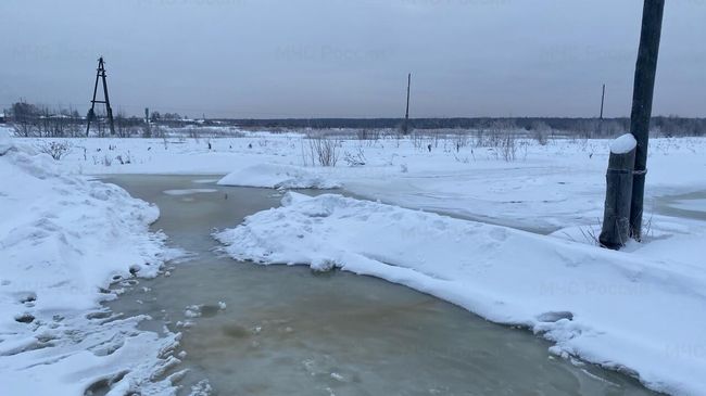 Подъем уровня воды в реке Енисей в Красноярском крае