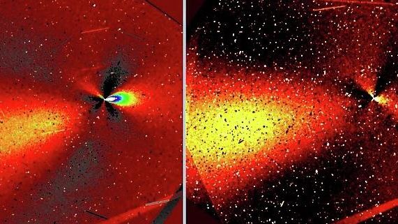 На снимках межзвездного объекта 3I/ATLAS были зафиксированы две струи, исходящие от него - РИА Новости, 1920, 29.12.2025