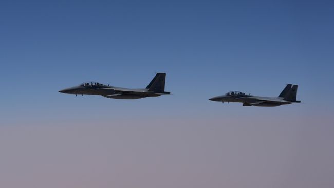 Истребители F-15 ВВС Саудовской Аравии