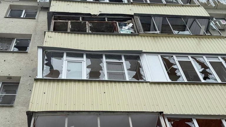 Последствия атаки ВСУ по центру Белгорода Последствия атаки ВСУ по центру Белгорода
