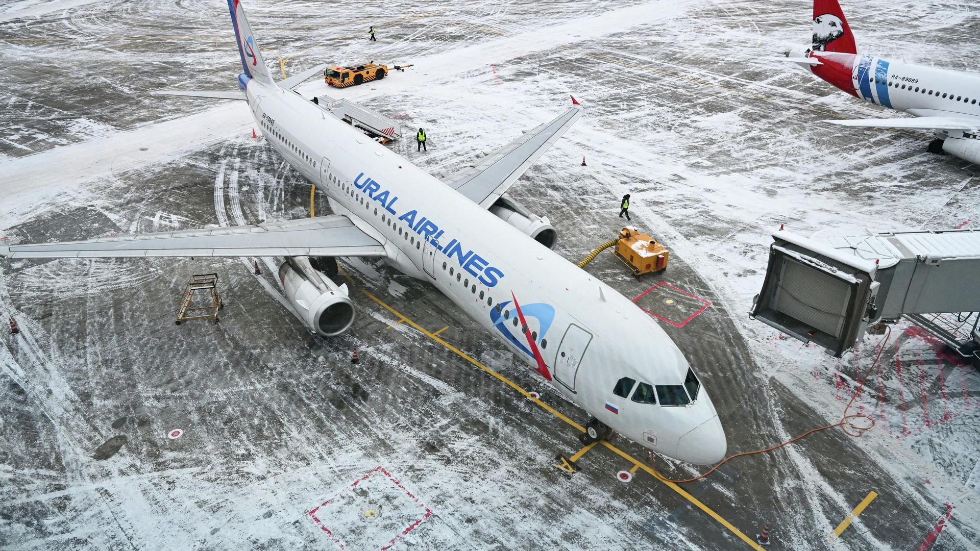 Самолет Airbus A321-231 авиакомпании Уральские Авиалинии в аэропорту Домодедово Самолет Airbus A321-231 авиакомпании Уральские Авиалинии в аэропорту Домодедово - РИА Новости, 1920, 29.01.2026
