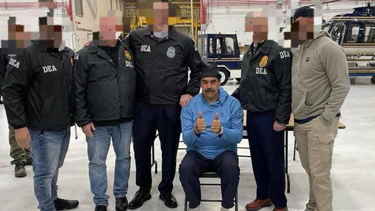 Захваченный властями США президент Венесуэлы Николас Мадуро Захваченный властями США президент Венесуэлы Николас Мадуро
