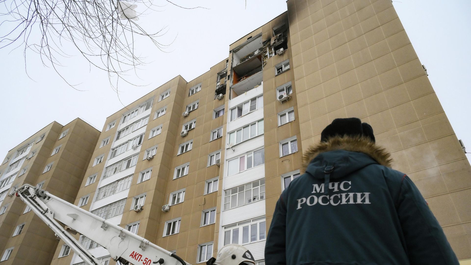Разрушения в многоквартирном доме в Твери Разрушения в многоквартирном доме в Твери - РИА Новости, 1920, 06.01.2026