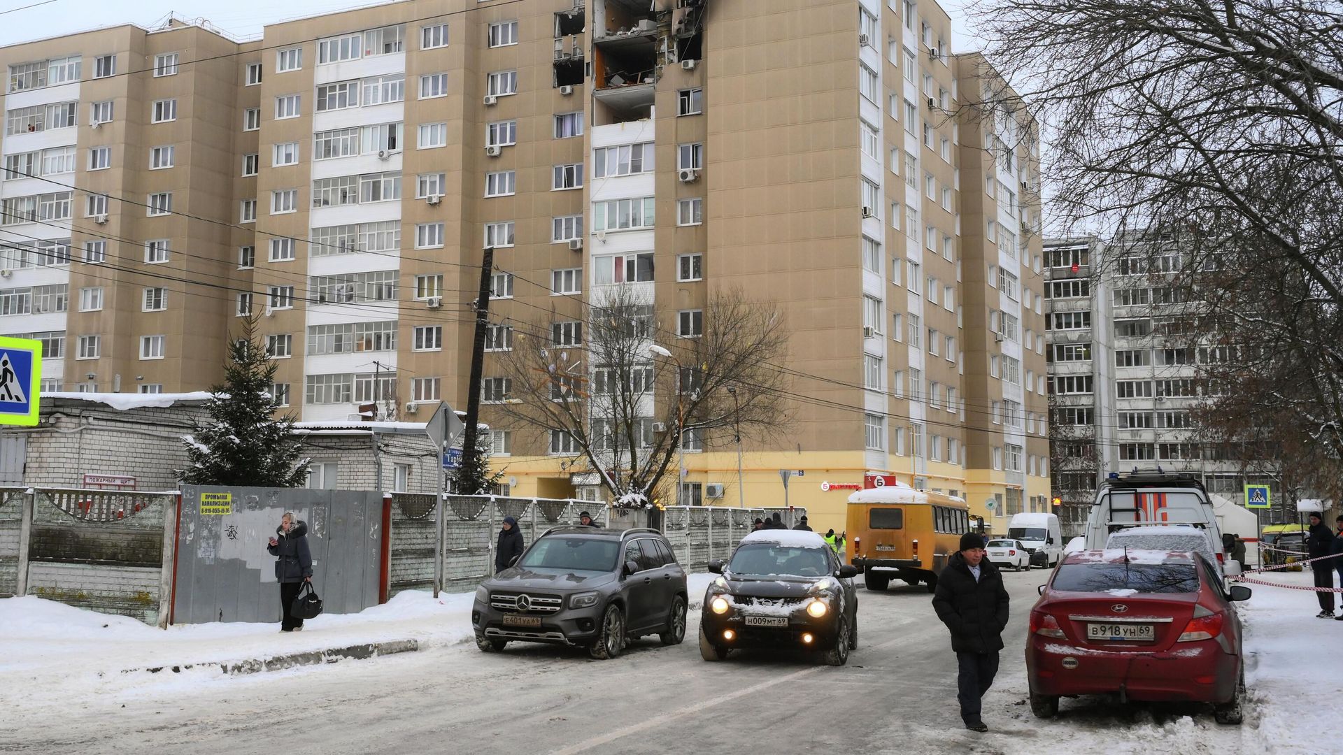 Разрушения в многоквартирном доме в Твери Разрушения в многоквартирном доме в Твери - РИА Новости, 1920, 06.01.2026