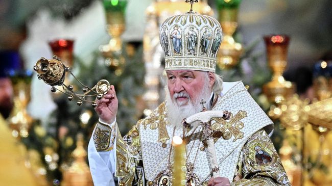 Патриарх Московский и всея Руси Кирилл проводит богослужение в храме Христа Спасителя в Москве в праздник Рождества Христова