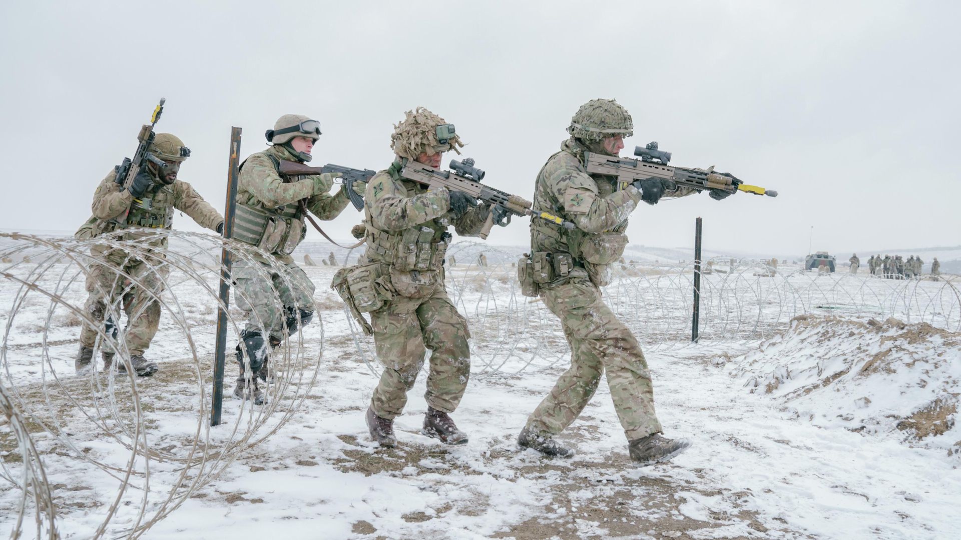 Британские военные во время учений Сил быстрого реагирования НАТО в Румынии Британские военные во время учений Сил быстрого реагирования НАТО в Румынии - РИА Новости, 1920, 08.01.2026