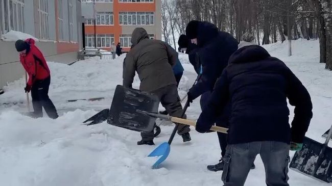Снежный субботник в Тульской области