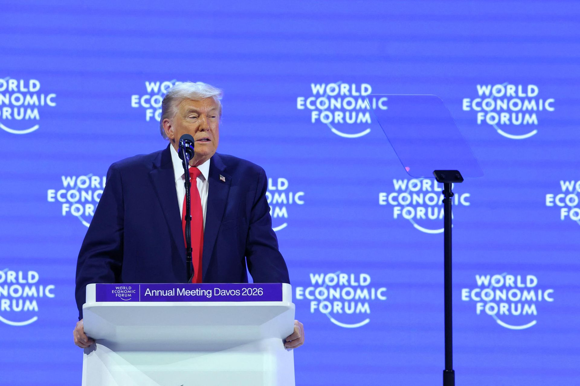 Президент США Дональд Трамп на Всемирном экономическом форуме в Давосе, Швейцария Президент США Дональд Трамп на Всемирном экономическом форуме в Давосе, Швейцария - РИА Новости, 1920, 21.01.2026