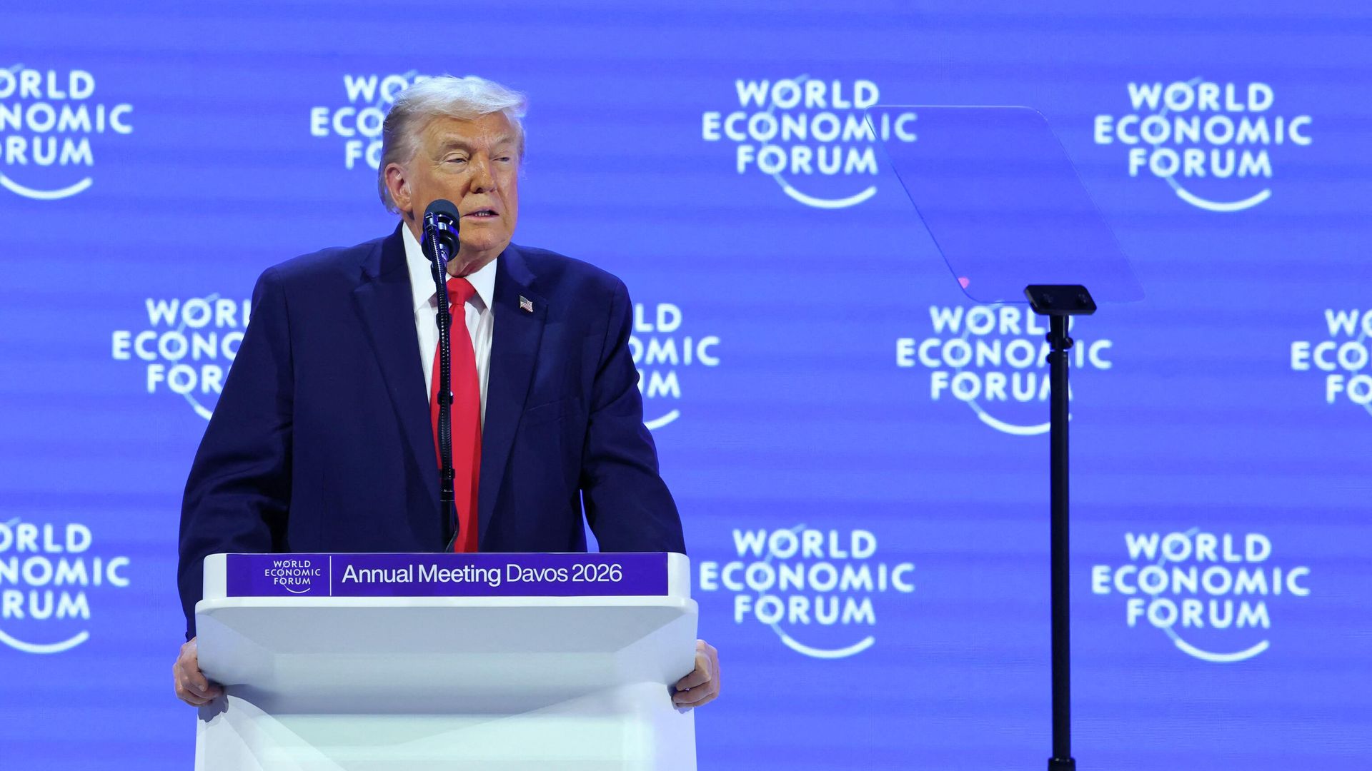 Президент США Дональд Трамп на Всемирном экономическом форуме в Давосе, Швейцария Президент США Дональд Трамп на Всемирном экономическом форуме в Давосе, Швейцария - РИА Новости, 1920, 21.01.2026