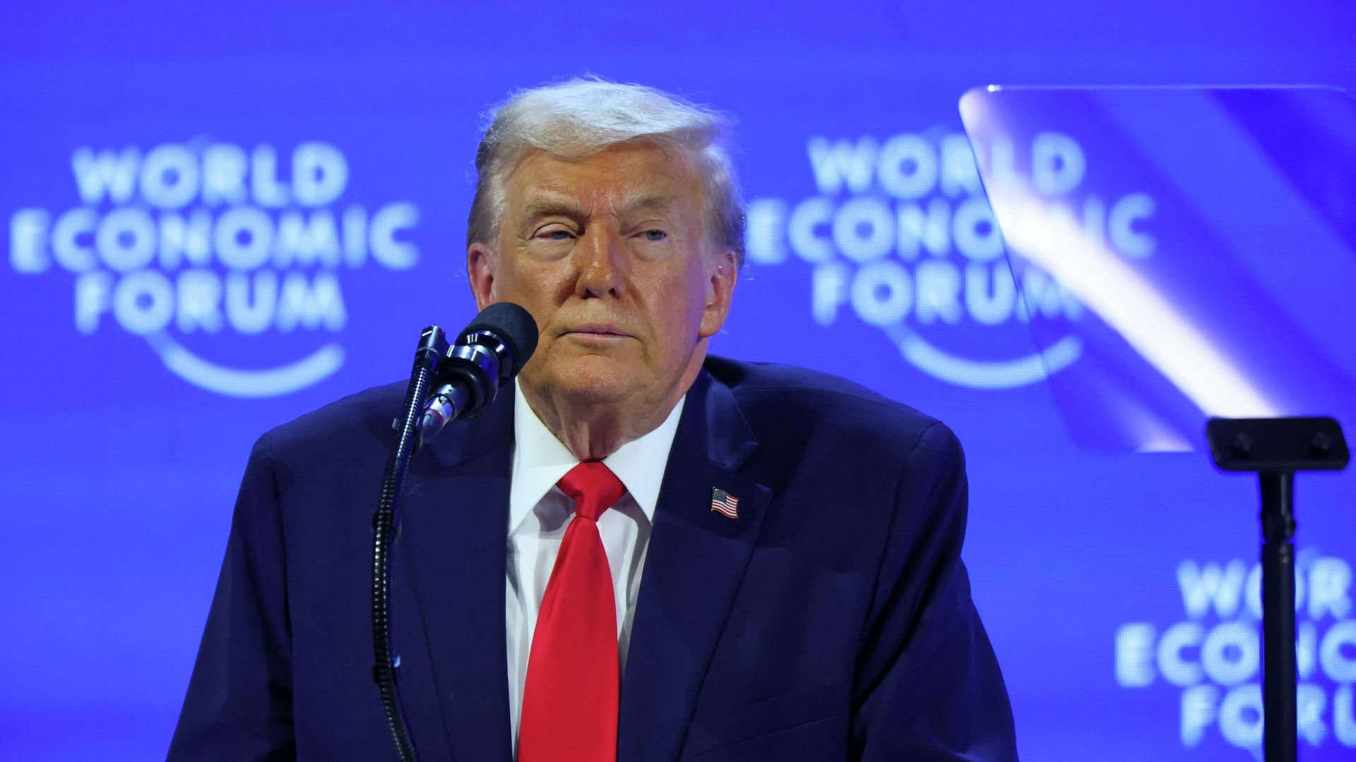 Президент США Дональд Трамп выступает на Всемирном экономическом форуме в Давосе - РИА Новости, 1920, 21.01.2026