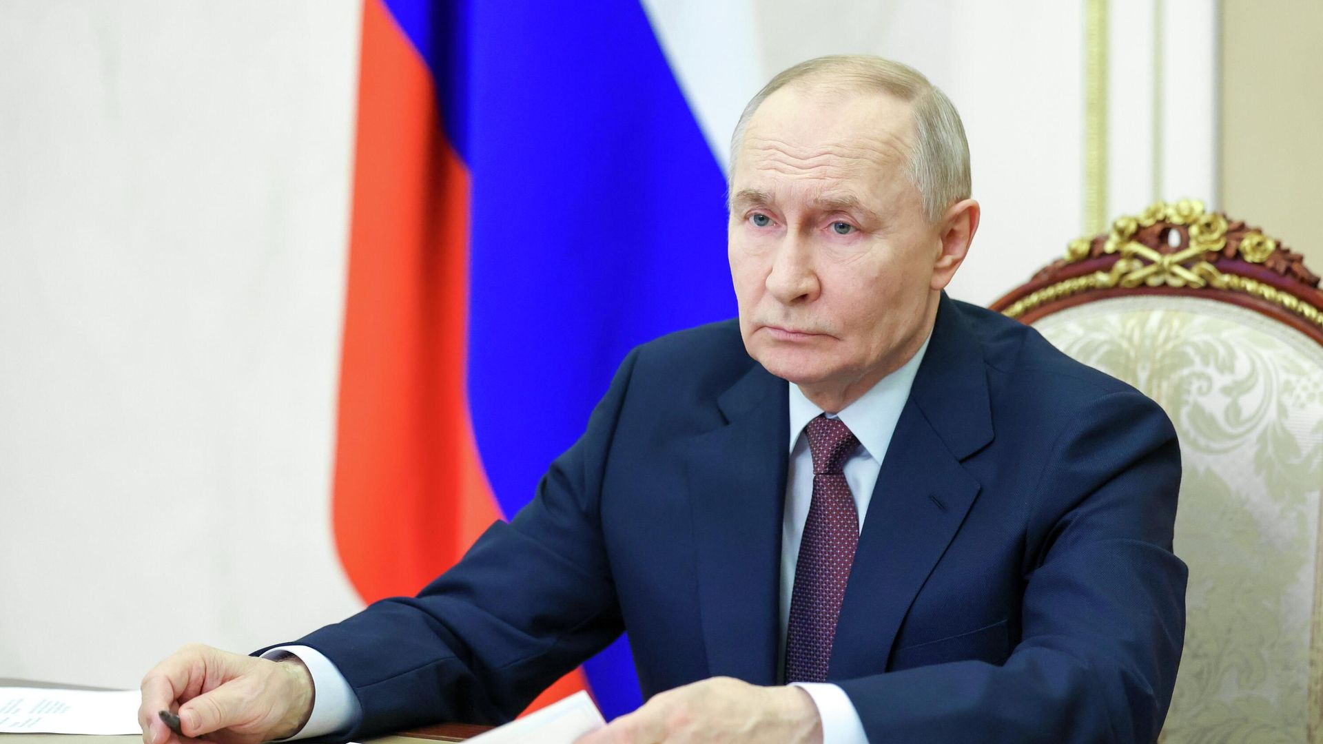 Президент РФ Владимир Путин проводит совещание с членами правительства РФ в режиме видеоконференции Президент РФ Владимир Путин проводит совещание с членами правительства РФ в режиме видеоконференции - РИА Новости, 1920, 21.01.2026