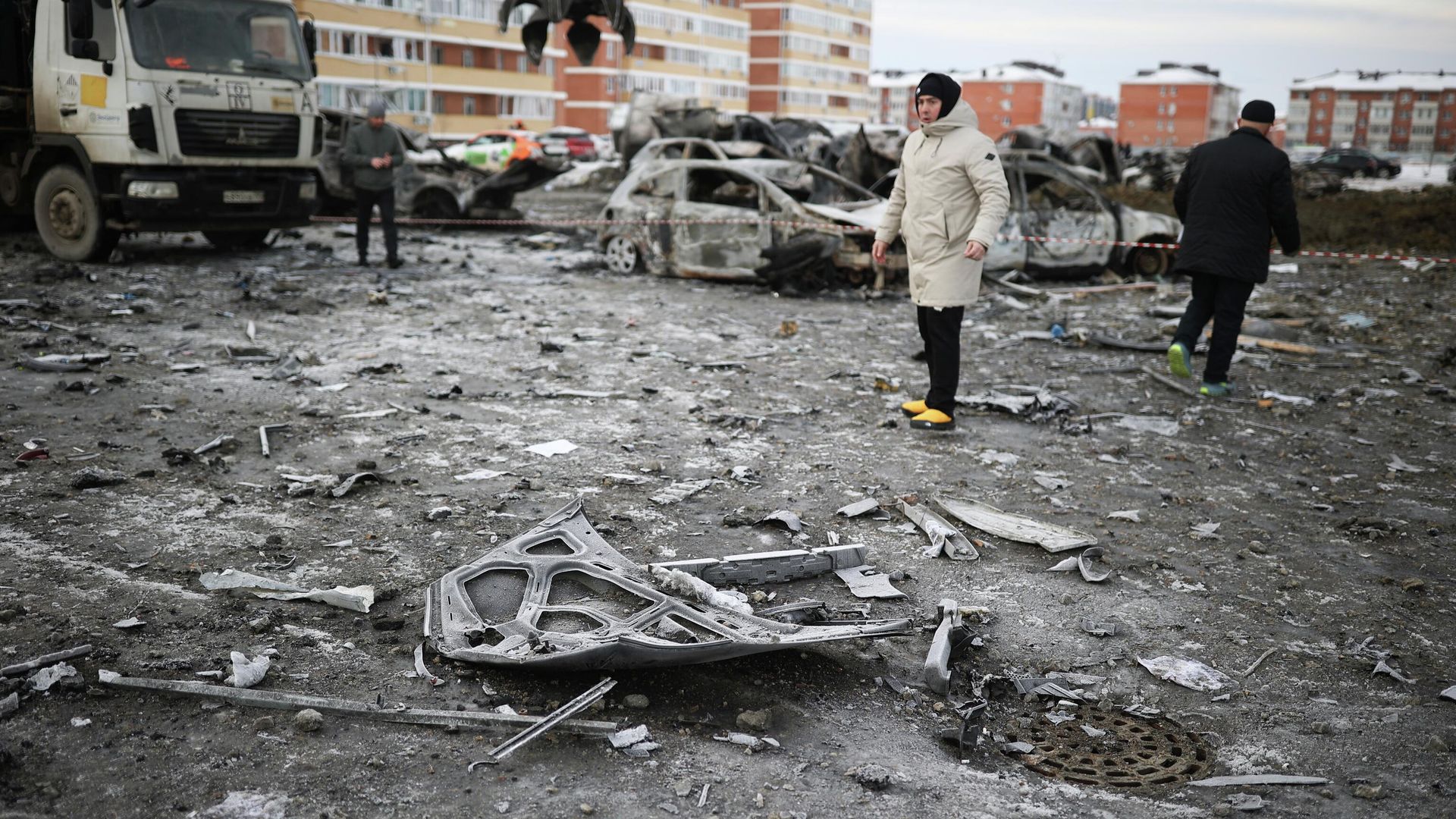 Последствия атаки БПЛА в ауле Новая Адыгея Последствия атаки БПЛА в ауле Новая Адыгея - РИА Новости, 1920, 23.01.2026