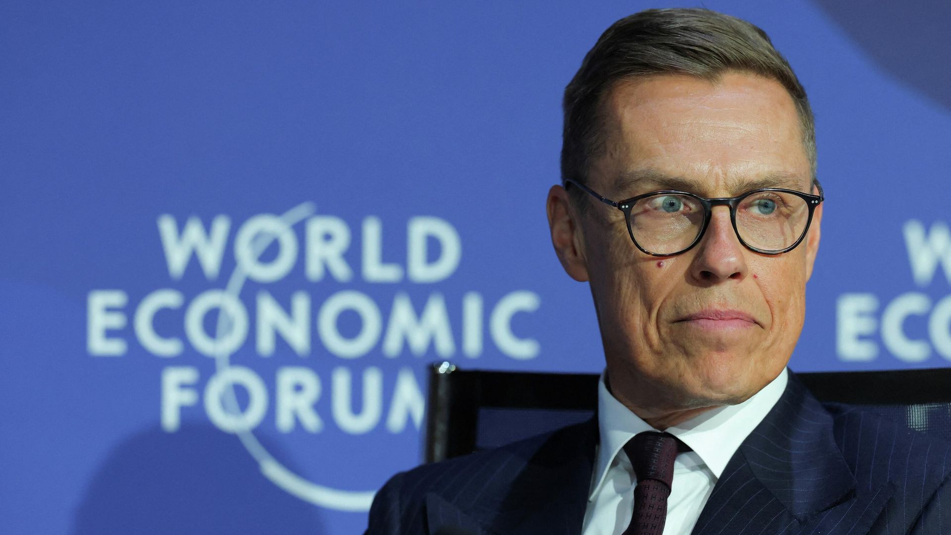Президент Финляндии Александр Стубб на экономическом форуме в Давосе. 22 января 2026 - РИА Новости, 1920, 22.01.2026