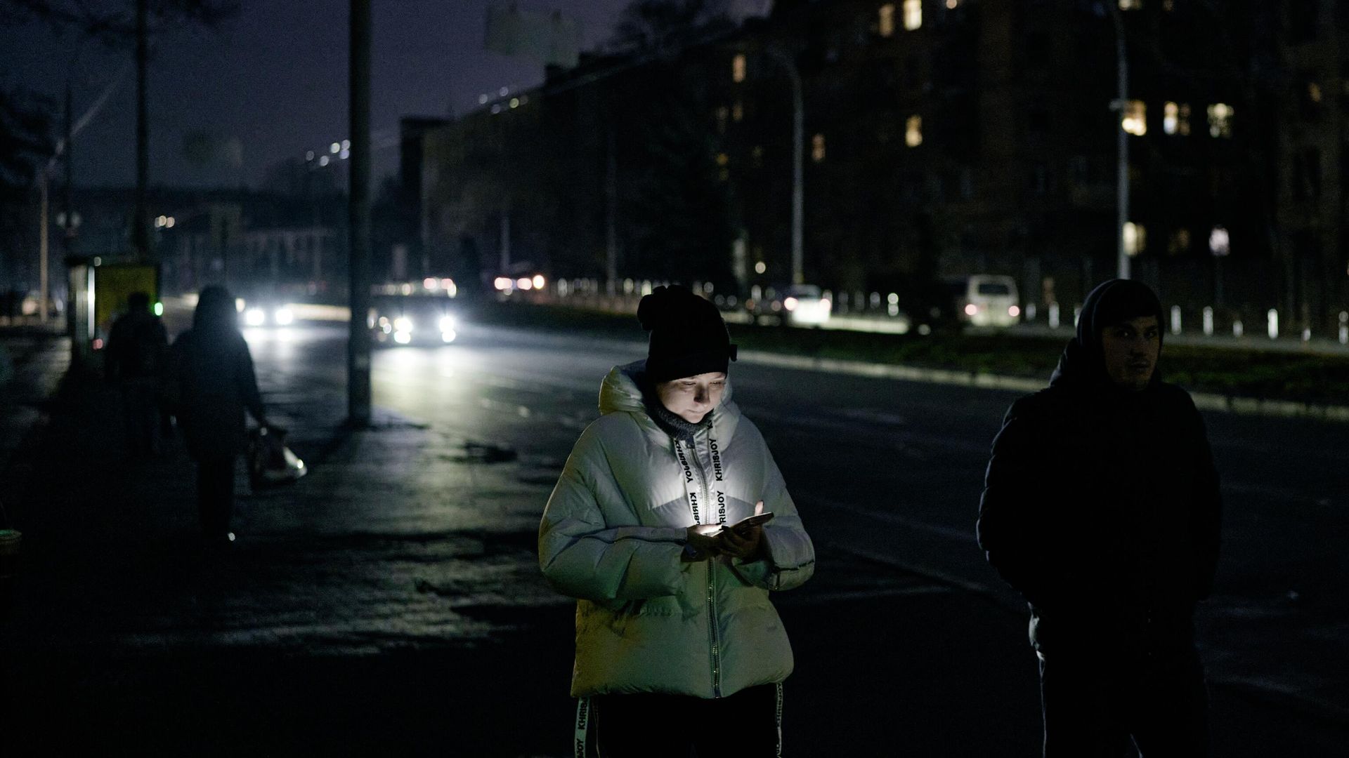 Обстановка в Киеве во время отключения электроэнергии Обстановка в Киеве во время отключения электроэнергии - РИА Новости, 1920, 23.01.2026