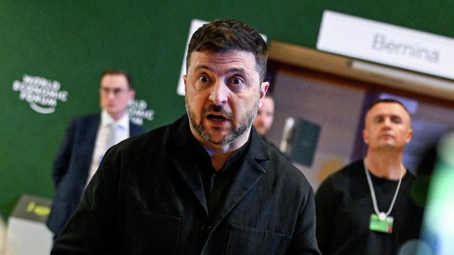 Владимир Зеленский на экономическом форуме в Давосе