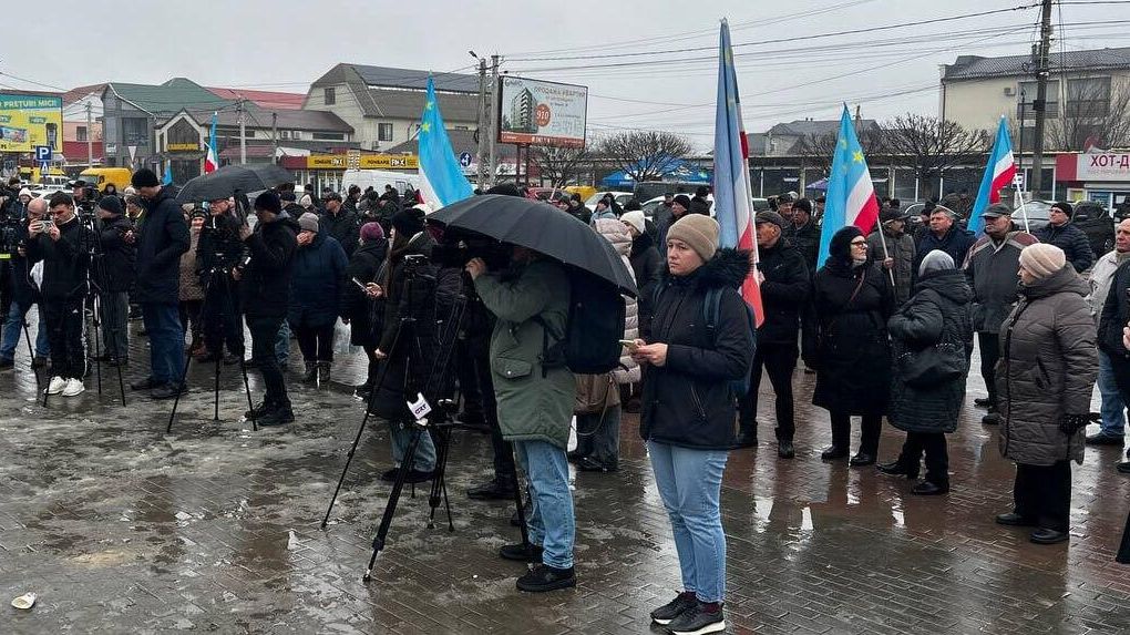 Акция протеста в Комрате Акция протеста в Комрате - РИА Новости, 1920, 25.01.2026