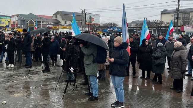 Акция протеста в Комрате