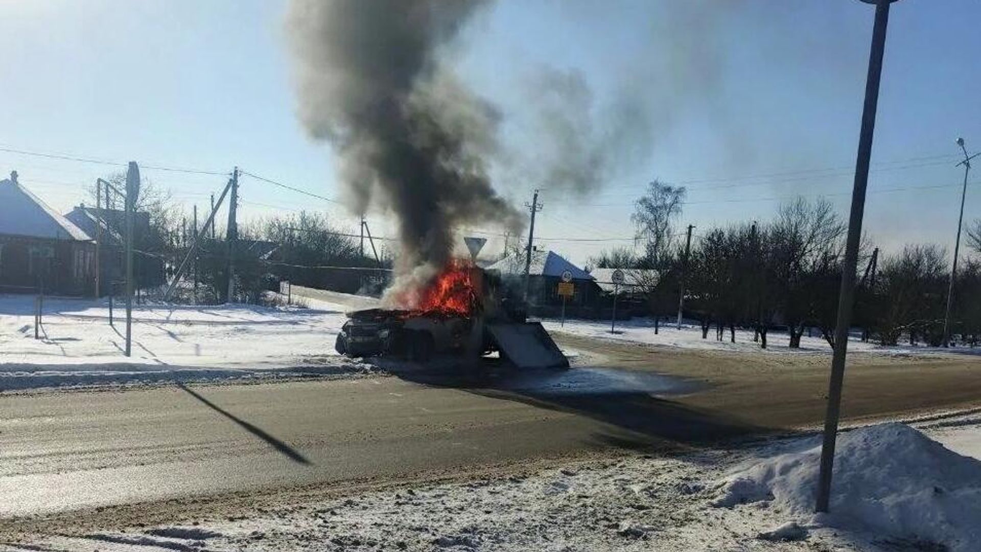 Последствия атаки ВСУ в Грайворонском округе Белгородской области. 26 января 2026 - РИА Новости, 1920, 26.01.2026