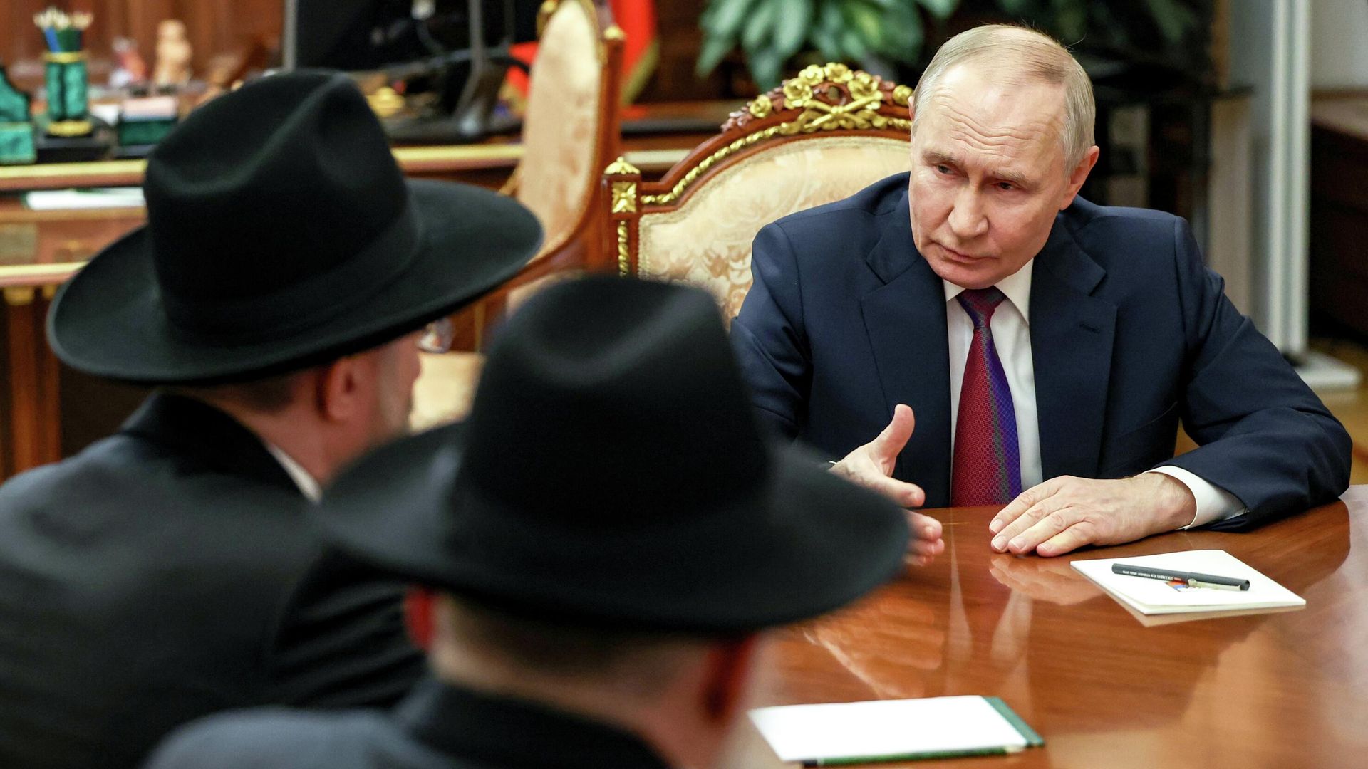ладимир Путин встретился с представителями Федерации еврейских общин РФ - РИА Новости, 1920, 28.01.2026