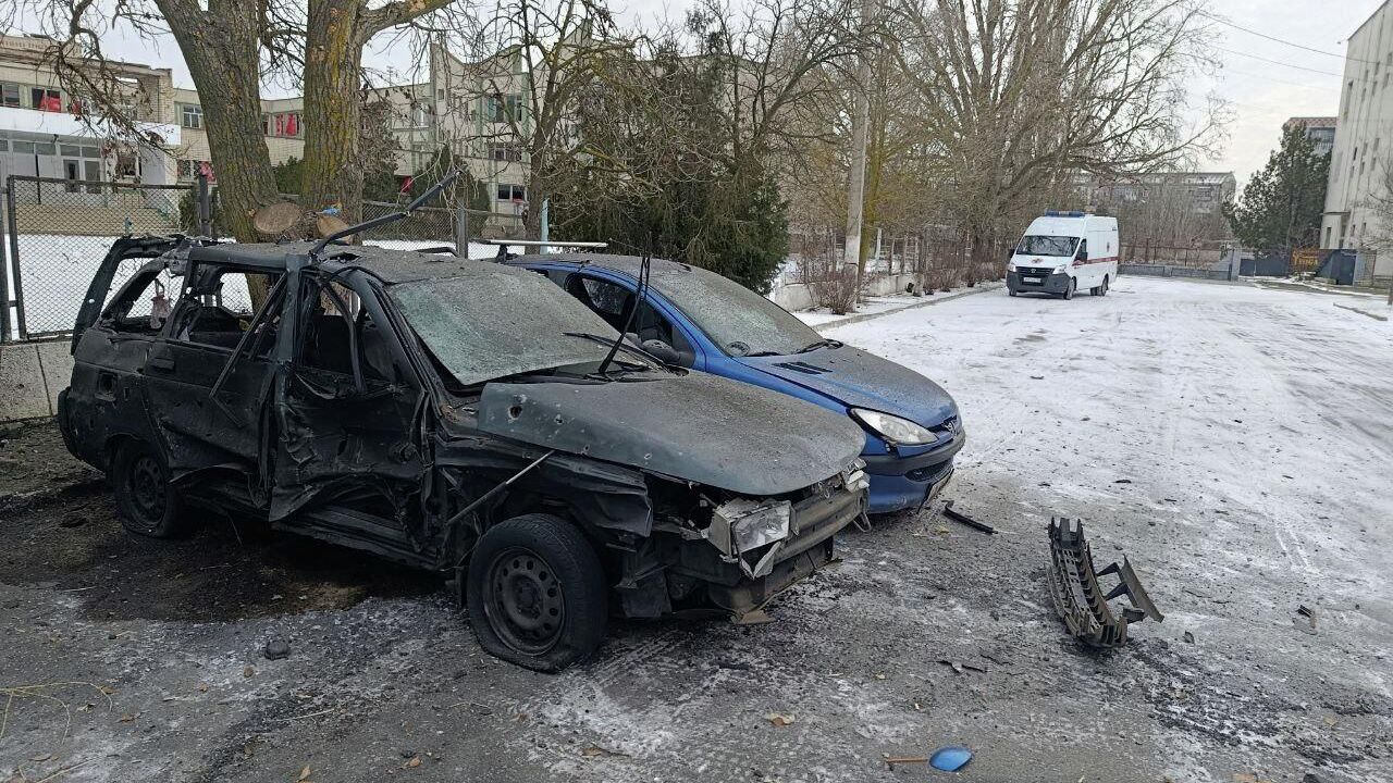 Последствия удара ВСУ в Новой Каховке Последствия удара ВСУ в Новой Каховке - РИА Новости, 1920, 03.02.2026