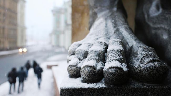 Снег в Санкт-Петербурге