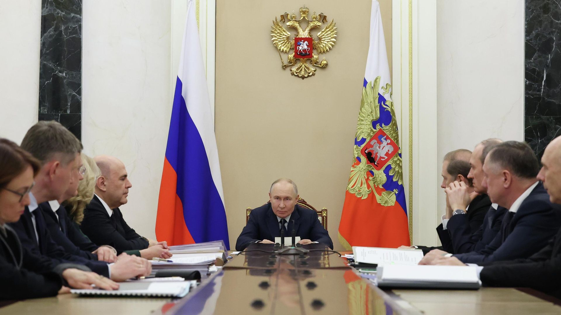Президент РФ Владимир Путин проводит совещание по экономическим вопросам Президент РФ Владимир Путин проводит совещание по экономическим вопросам - РИА Новости, 1920, 03.02.2026