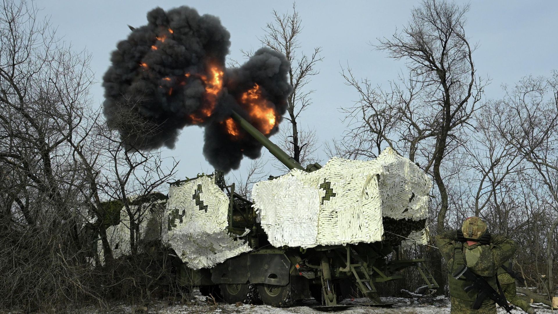 Боевая работа расчета самоходной артиллерийской установки 2С44 Гиацинт-К из состава 288-й гвардейской артиллерийской бригады группировки войск Запад на Харьковском направлении в зоне проведения СВО. Боевая работа расчета самоходной артиллерийской установки 2С44 Гиацинт-К из состава 288-й гвардейской артиллерийской бригады группировки войск Запад на Харьковском направлении в зоне проведения СВО. - РИА Новости, 1920, 09.02.2026