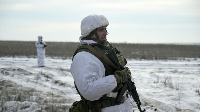 Военнослужащий Росси в зоне проведения СВО