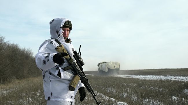 Военнослужащий в зоне проведения СВО