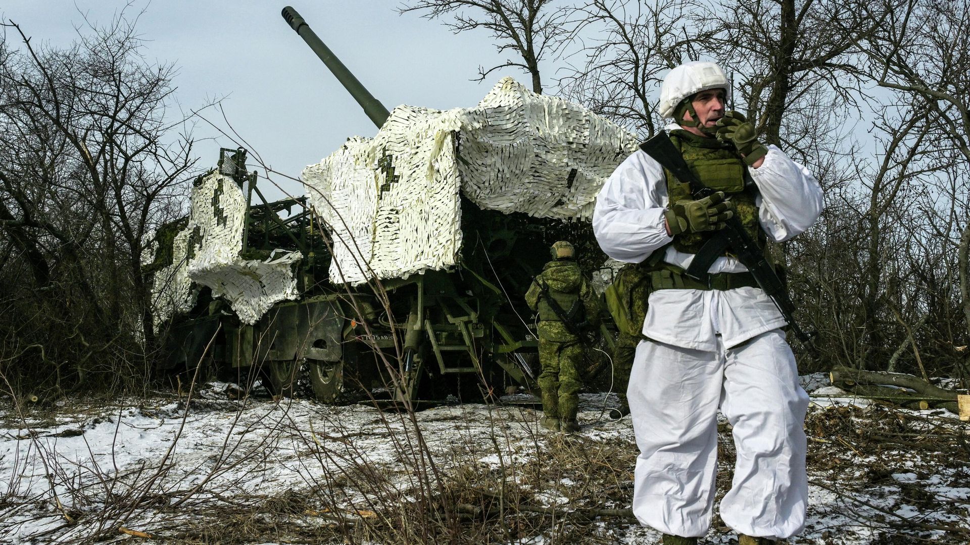 Боевая работа расчета САУ 2С44 Гиацинт-К в зоне проведения СВО Боевая работа расчета САУ 2С44 Гиацинт-К в зоне проведения СВО - РИА Новости, 1920, 07.02.2026