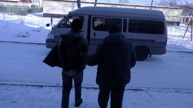 Кадры задержания жителя Хабаровского края за шпионаж в пользу Украины