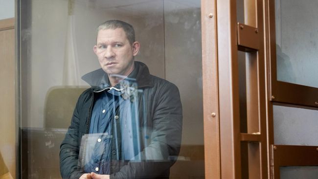 Алексей Ланчиков во время избрания меры пресечения в Замоскворецком суде Москвы