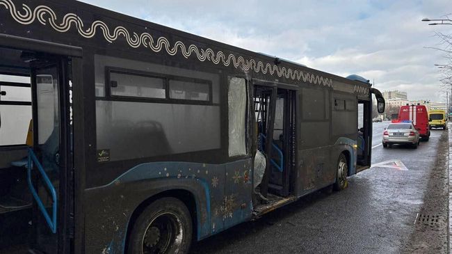 Последствия ДТП на Ленинском проспекте в Москве