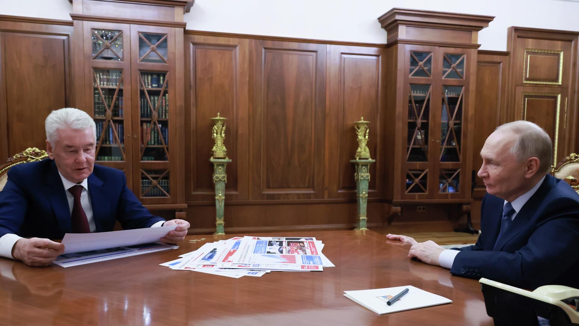 Встреча Путина и Собянина в Кремле Встреча Путина и Собянина в Кремле - РИА Новости, 1920, 09.02.2026