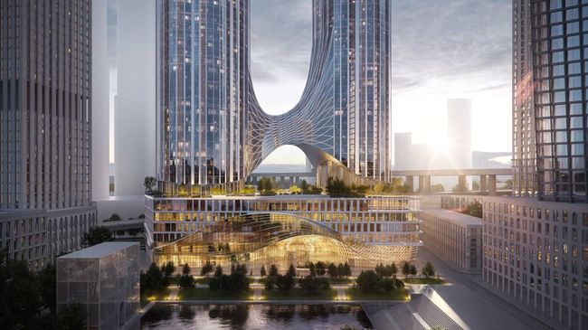 Проект самого высокого жилого небоскреба в Европе Aurus Residences