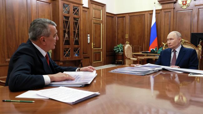 Меняйло доложил Путину о развитии Северной Осетии