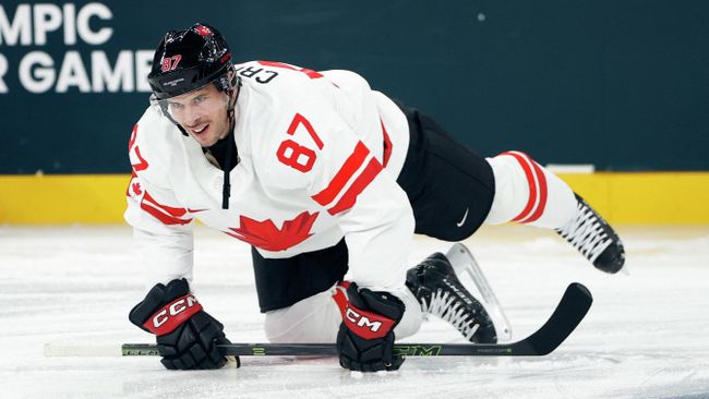 Хоккеист сборной Канады Сидни Кросби на Олимпиаде-2026