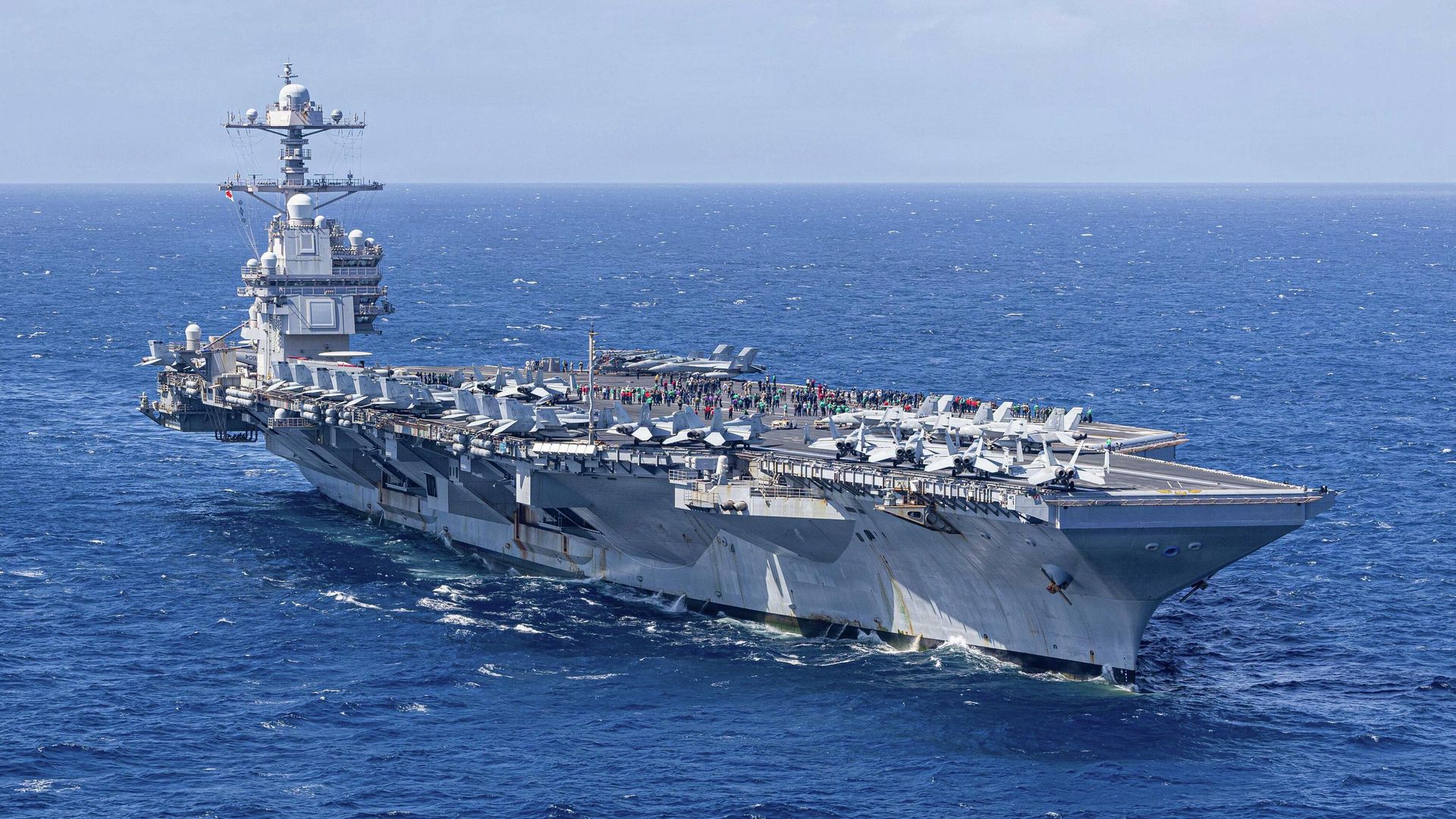 Авианосец USS Gerald R. Ford ВМС США Авианосец USS Gerald R. Ford ВМС США - РИА Новости, 1920, 17.03.2026